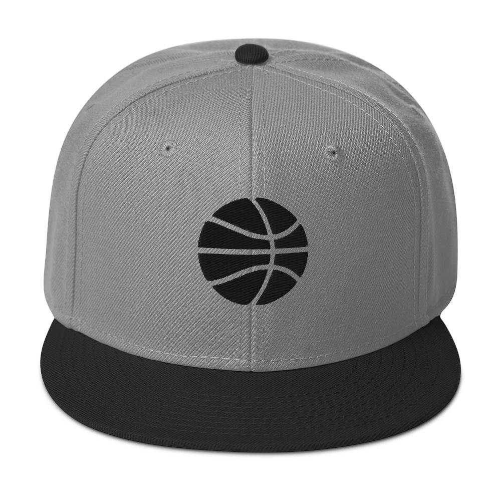 Black & White Simply Basketball Hat