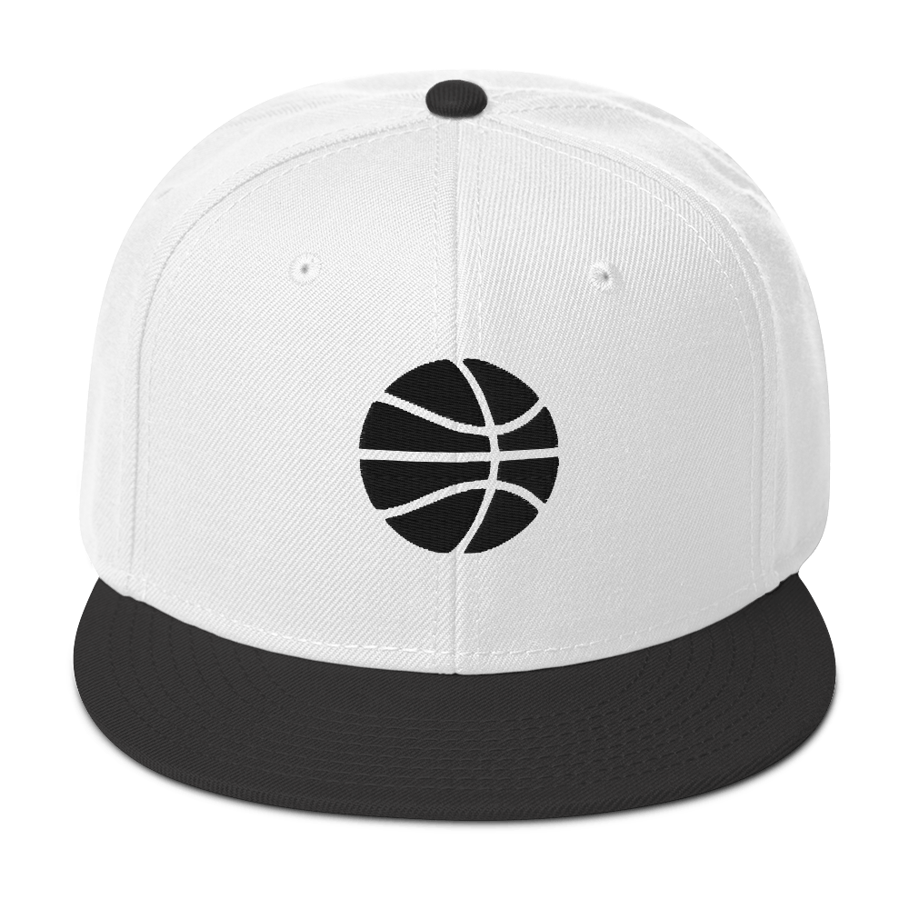 Black & White Simply Basketball Hat