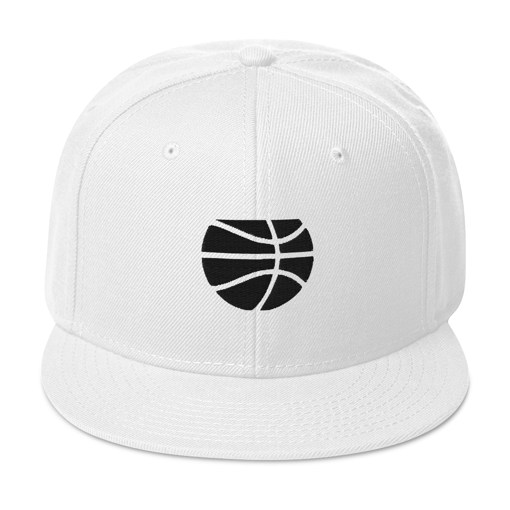 Black & White Simply Basketball Hat