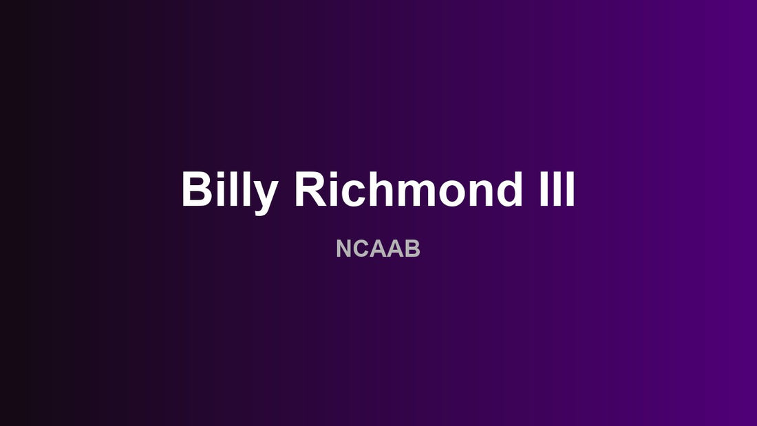 Billy Richmond III - NCAAB