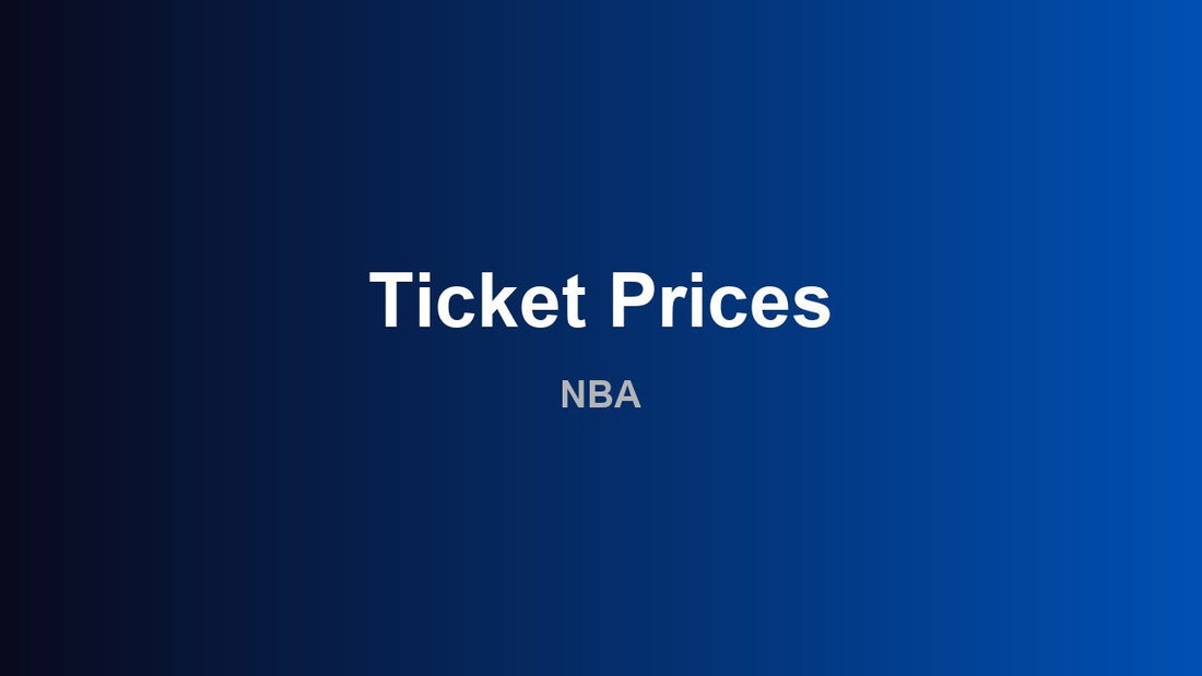 Ticket Prices - NBA