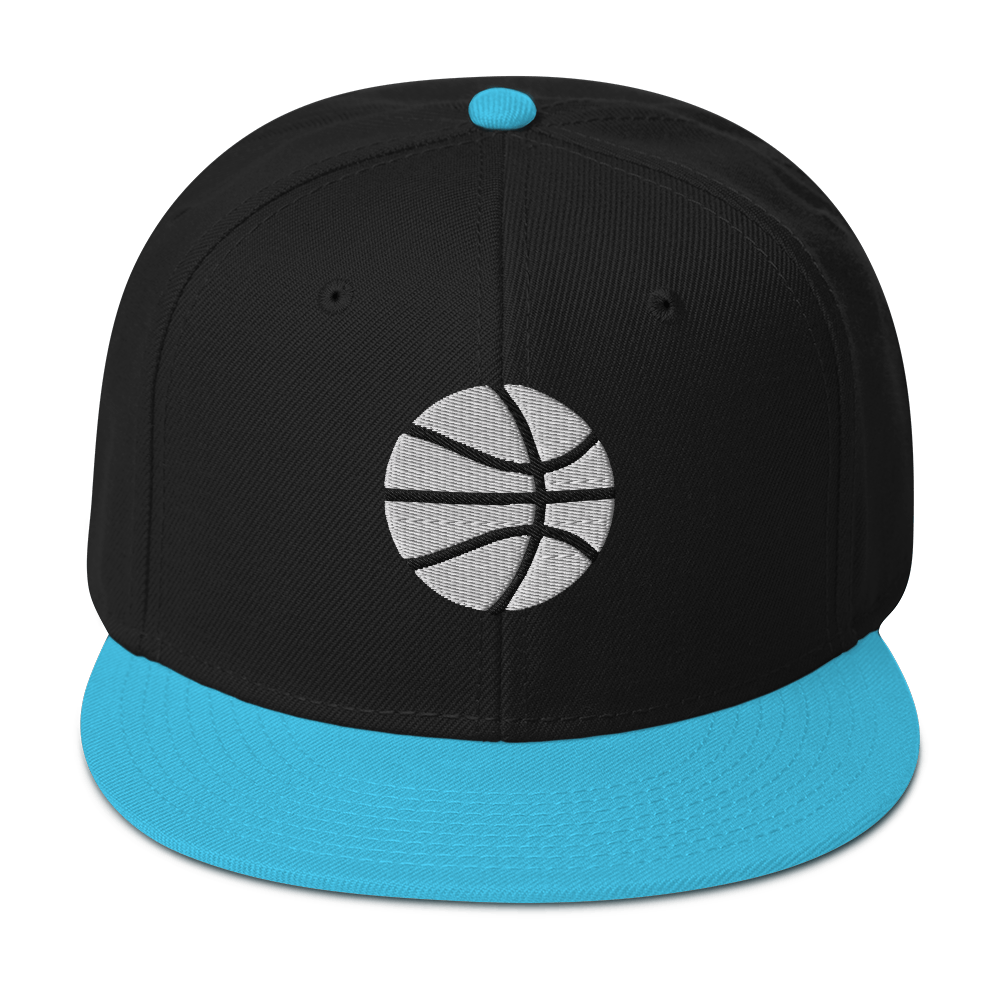 Simple White & Orange Basketball Hat