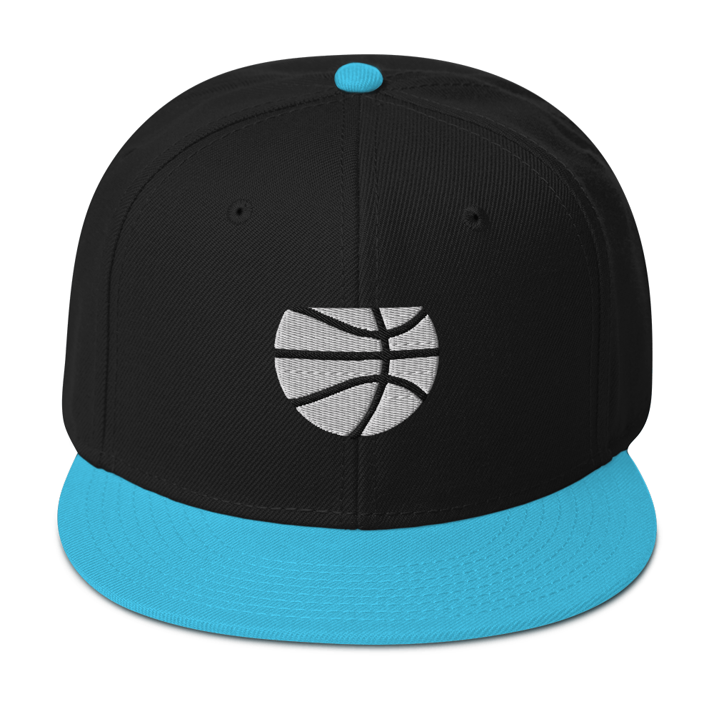 Simple White & Orange Basketball Hat