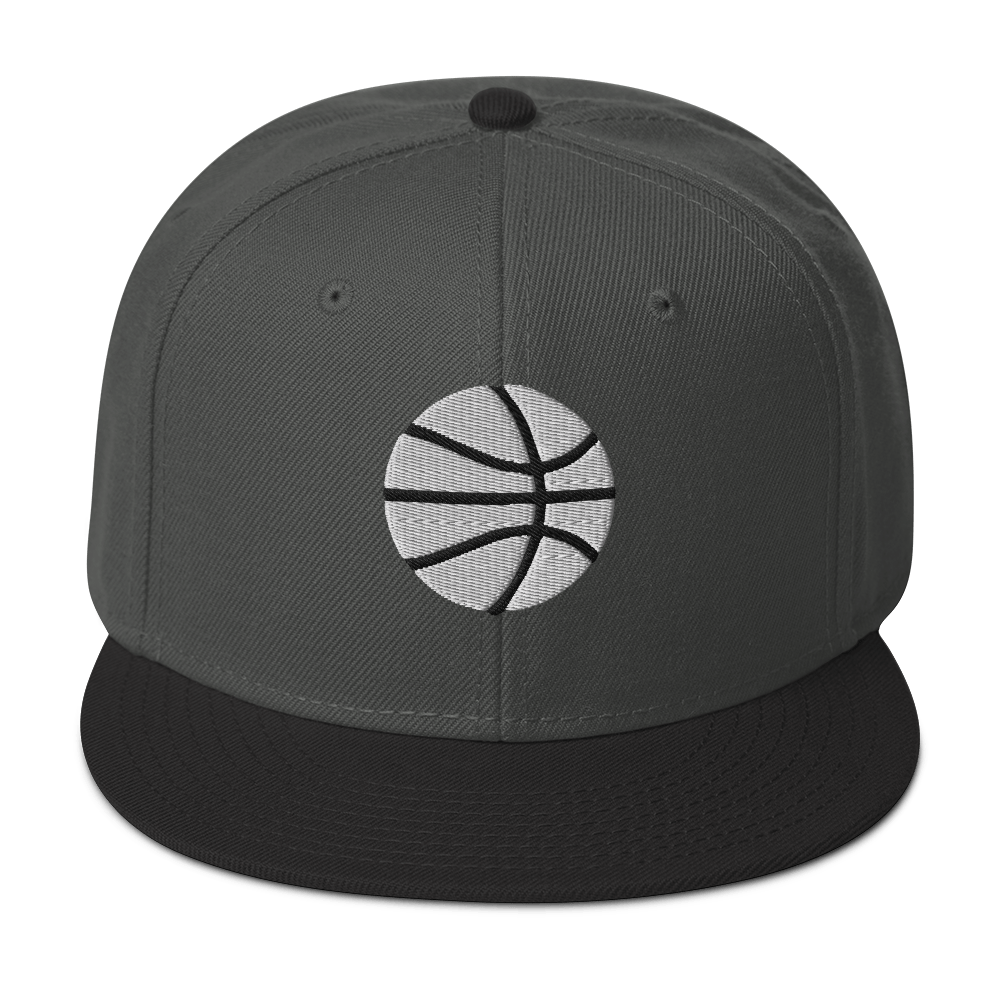 Simple White & Orange Basketball Hat