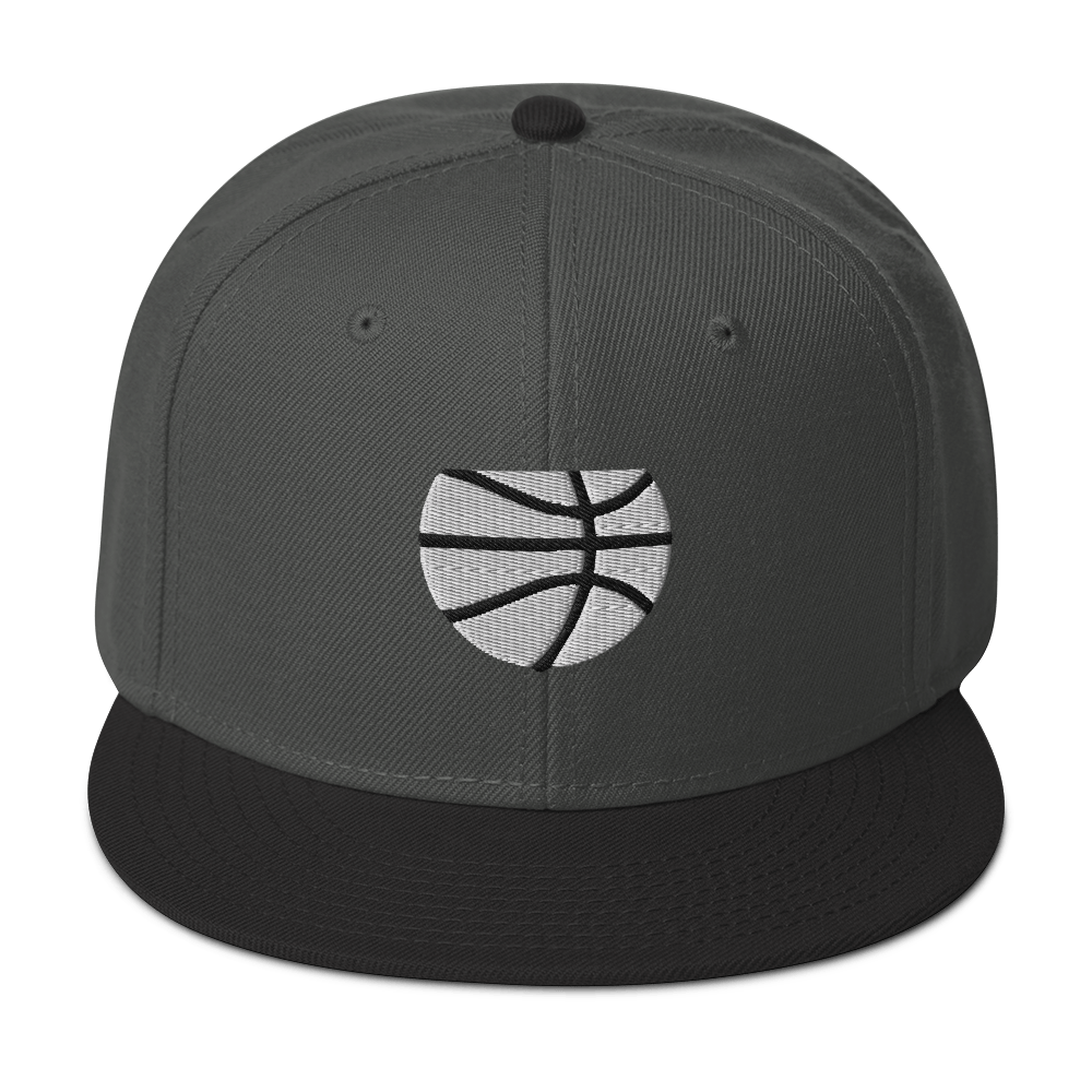 Simple White & Orange Basketball Hat