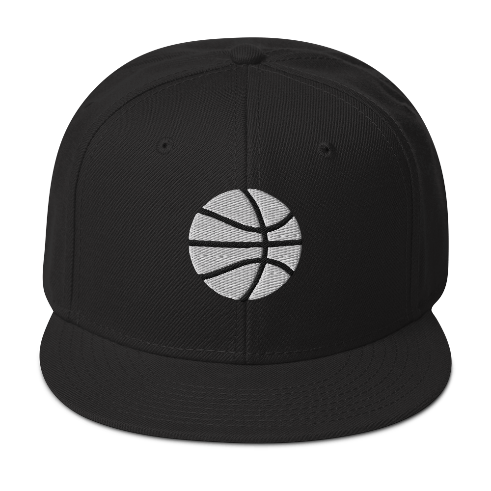 Simple White & Orange Basketball Hat
