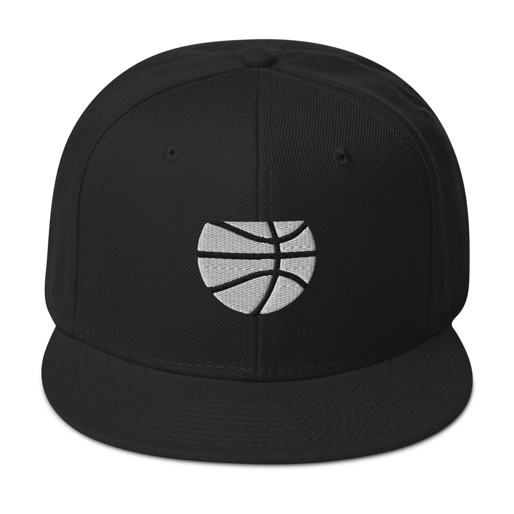 Simple White & Orange Basketball Hat