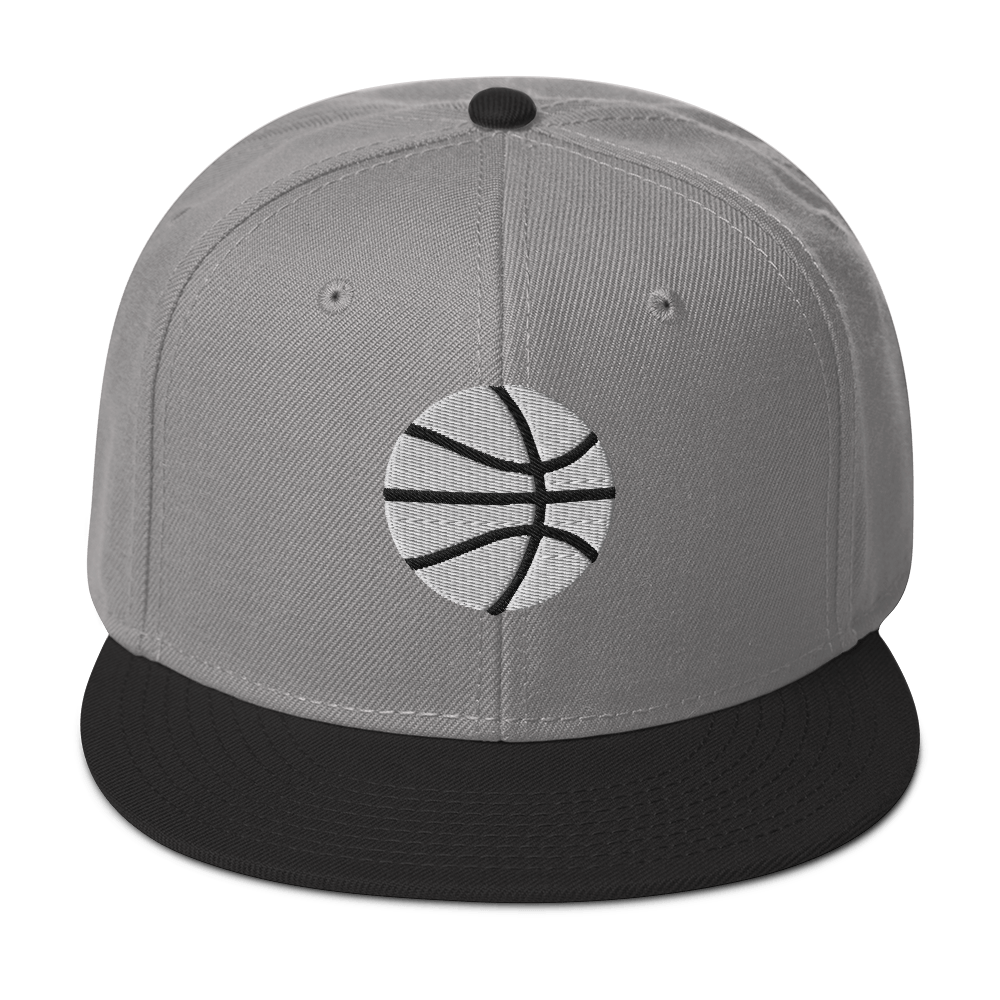 Simple White & Orange Basketball Hat