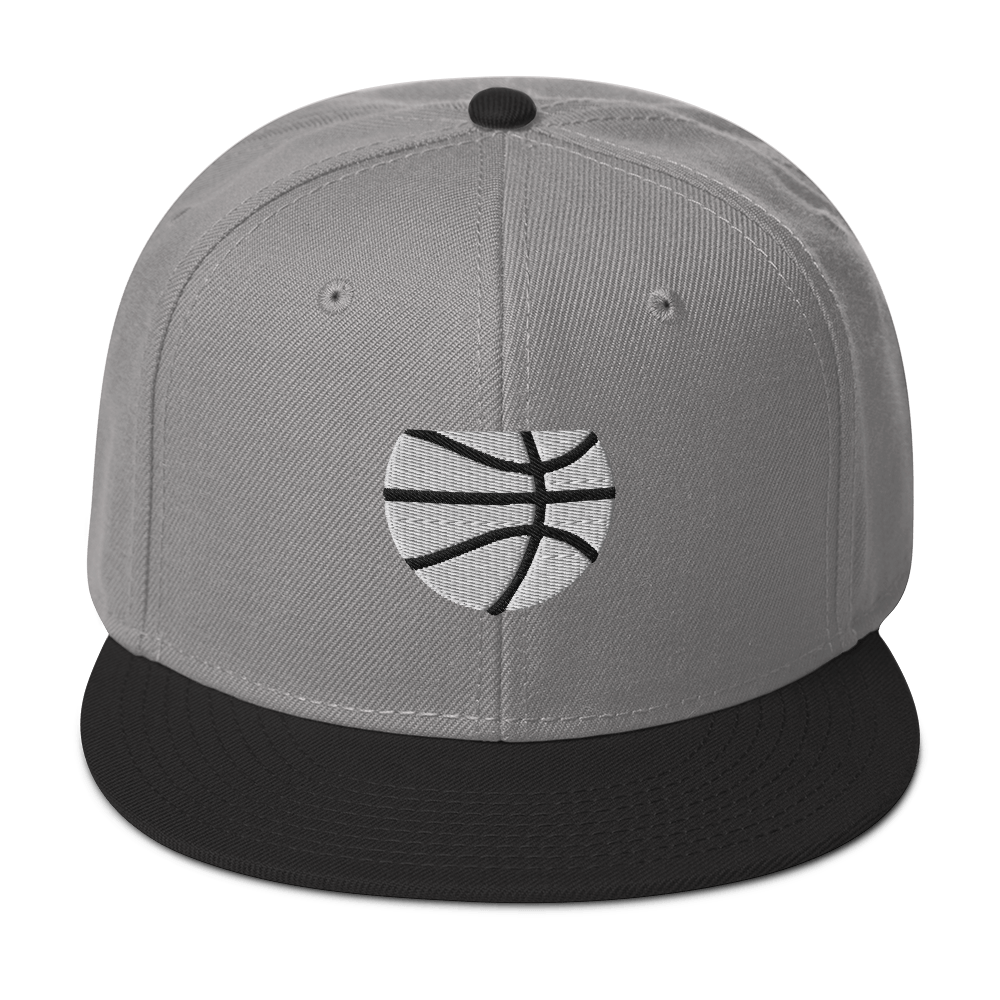 Simple White & Orange Basketball Hat