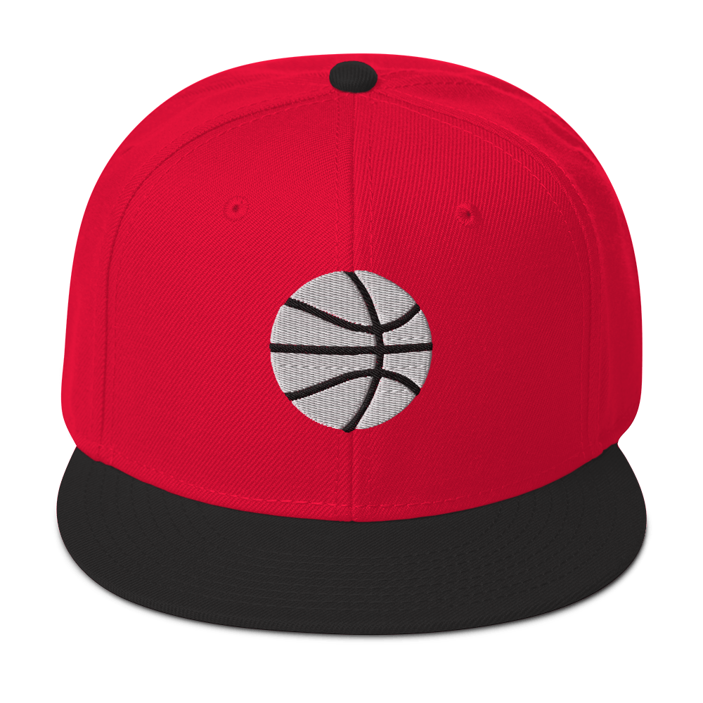 Simple White & Orange Basketball Hat