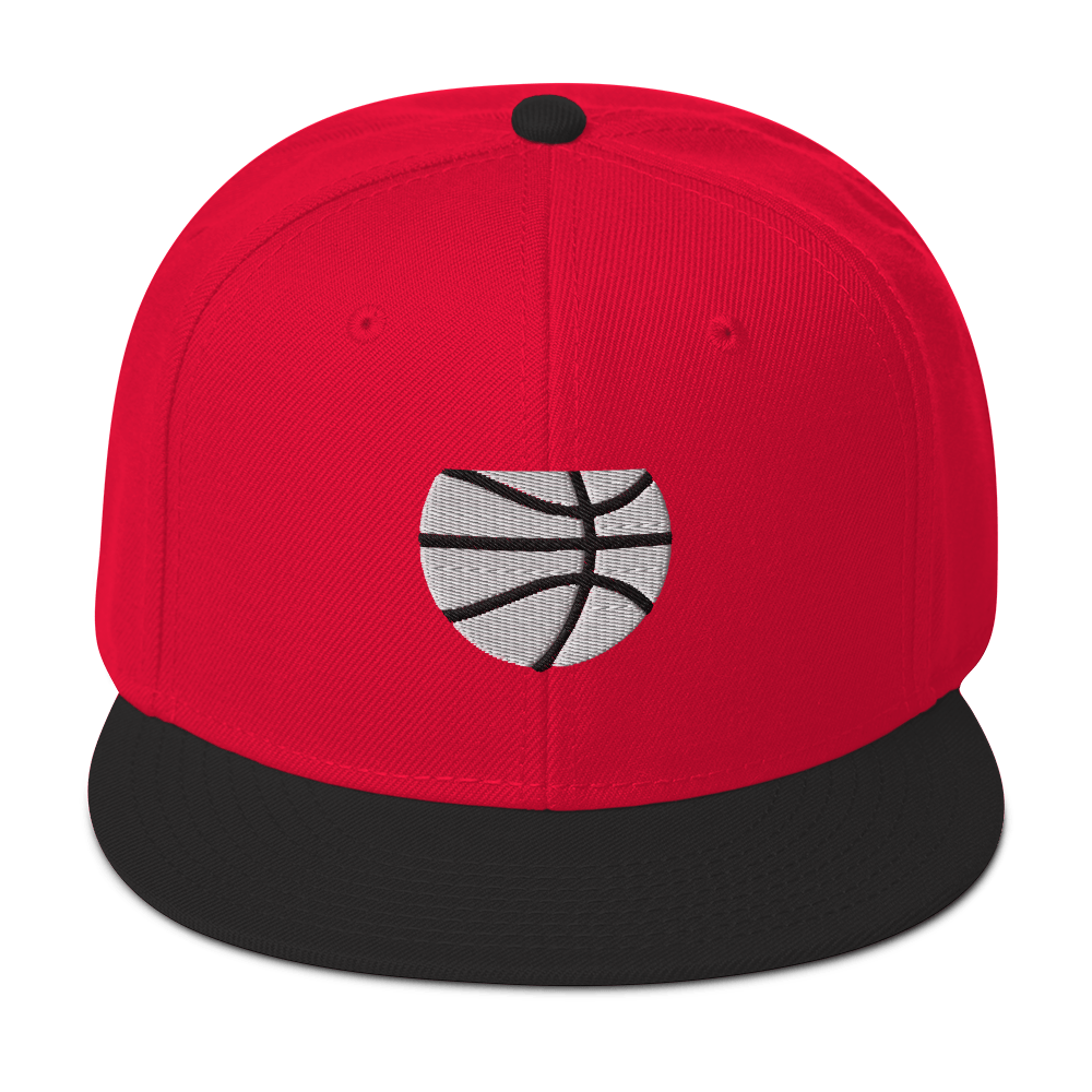Simple White & Orange Basketball Hat