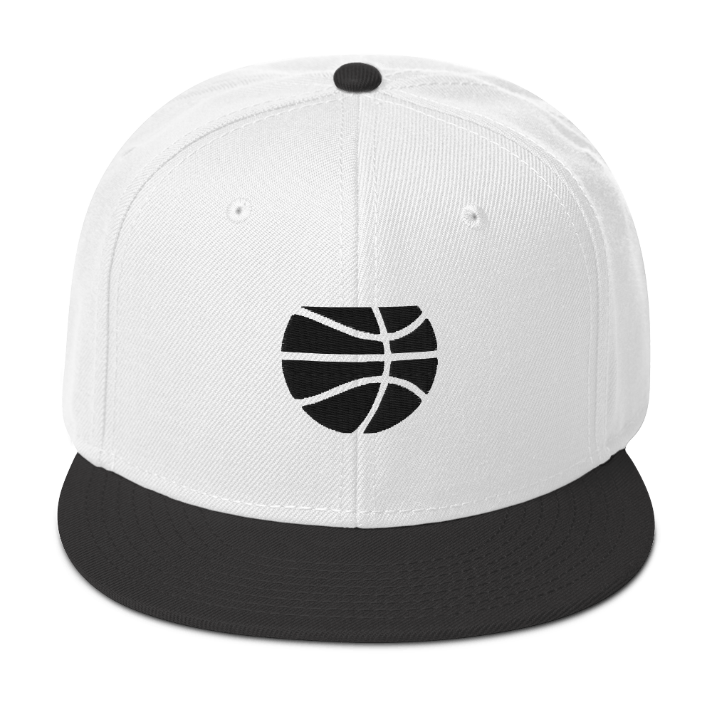 Black & White Simply Basketball Hat