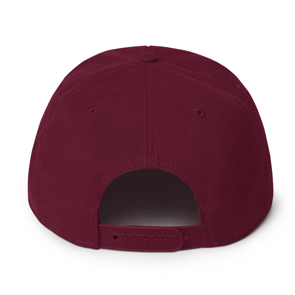 Simple White & Orange Basketball Hat
