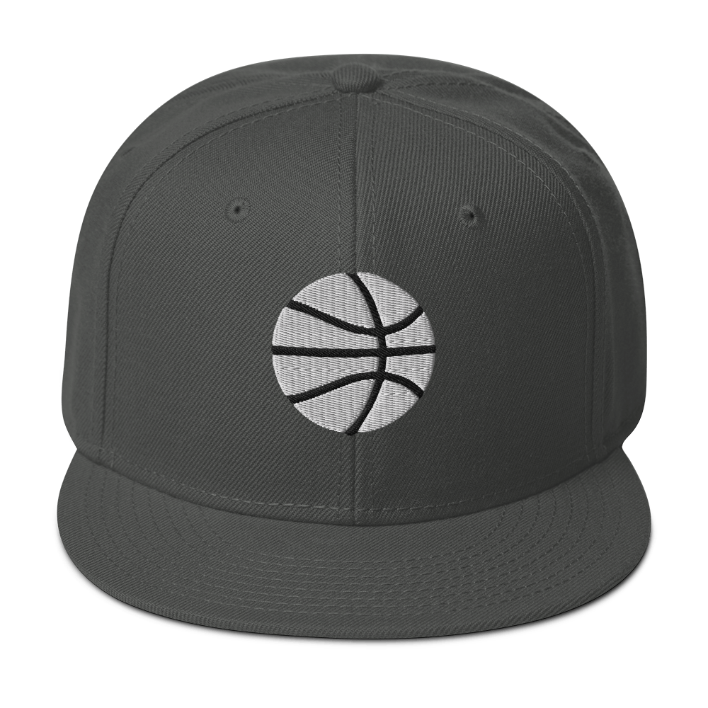 Simple White & Orange Basketball Hat