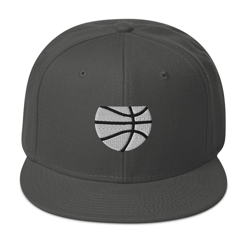 Simple White & Orange Basketball Hat