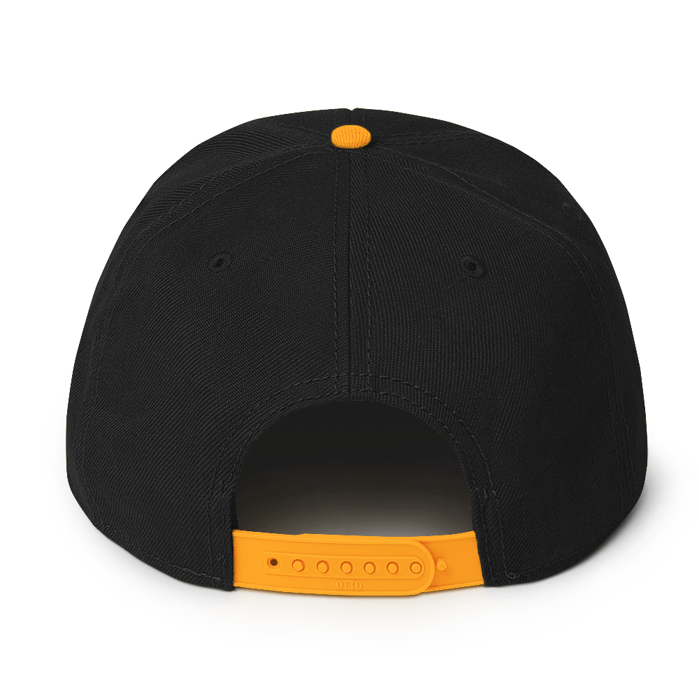 Simple White & Orange Basketball Hat