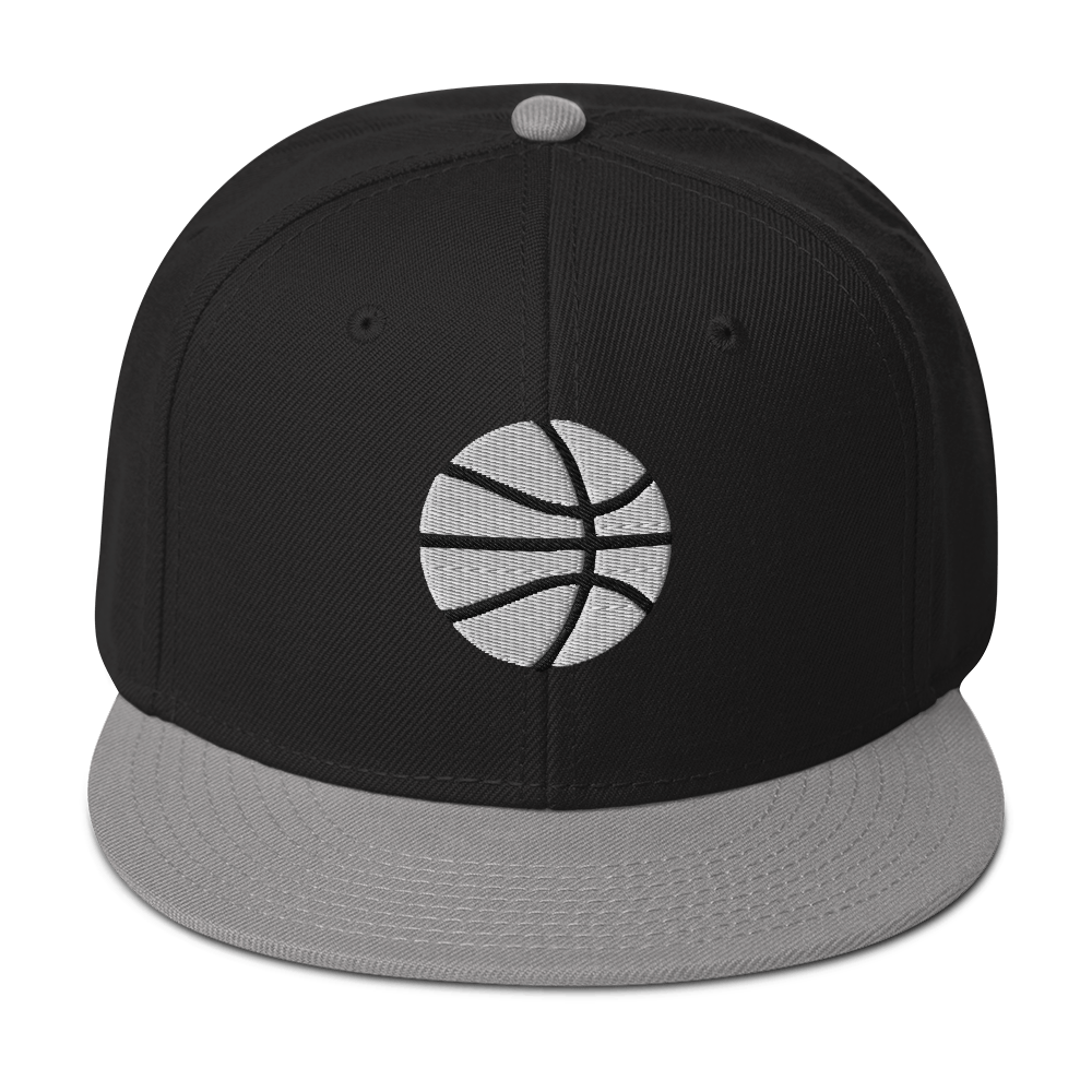 Simple White & Orange Basketball Hat