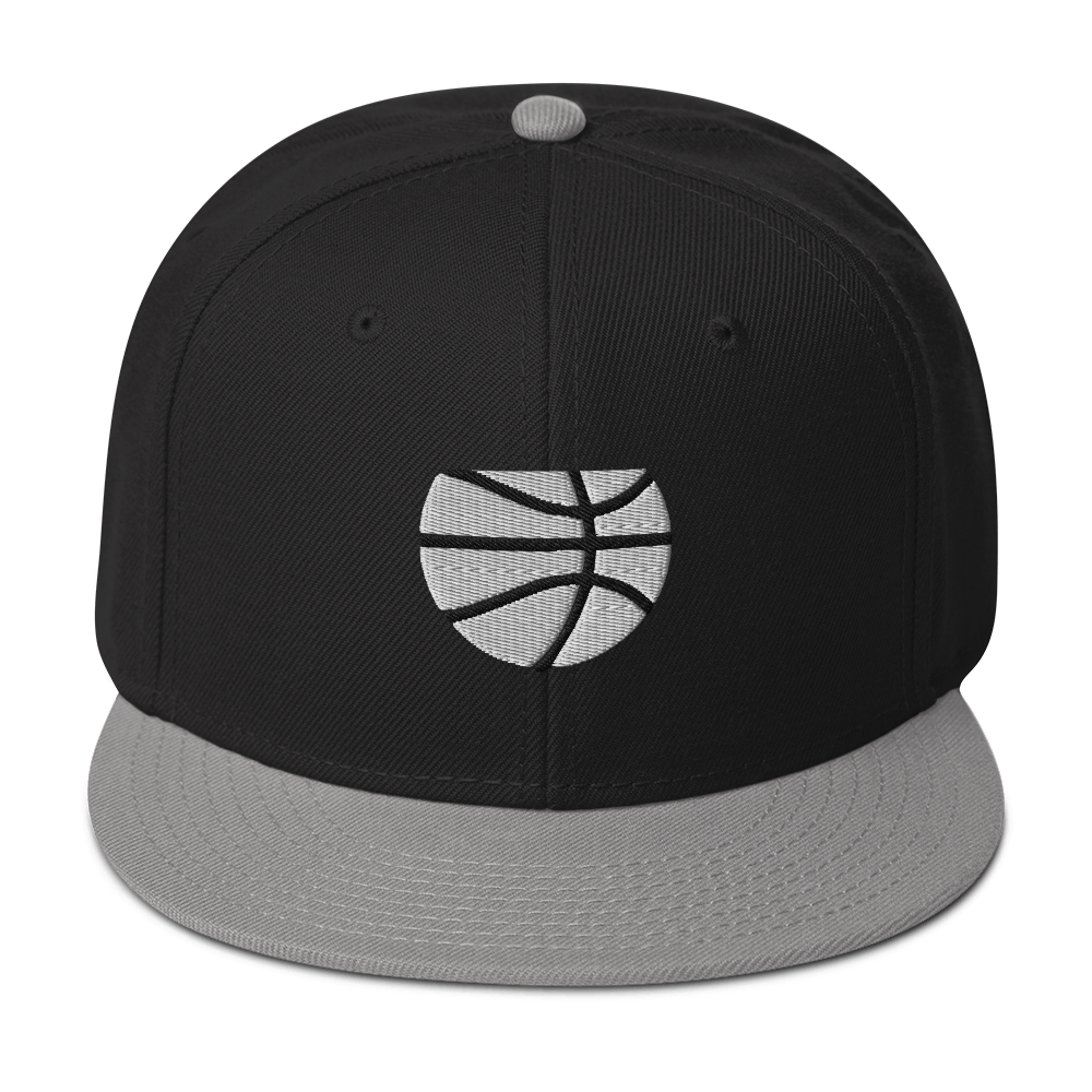Simple White & Orange Basketball Hat