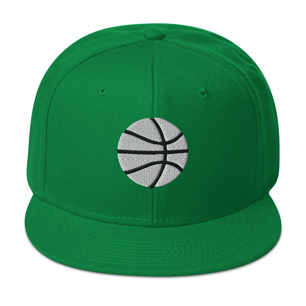 Simple White & Orange Basketball Hat