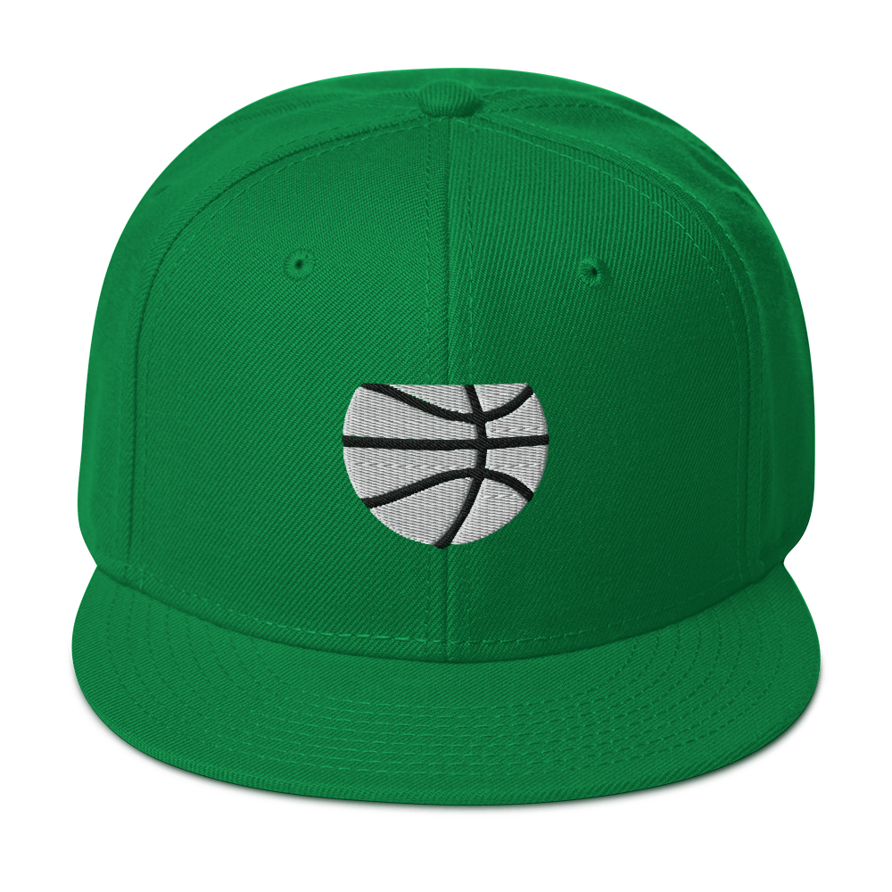 Simple White & Orange Basketball Hat