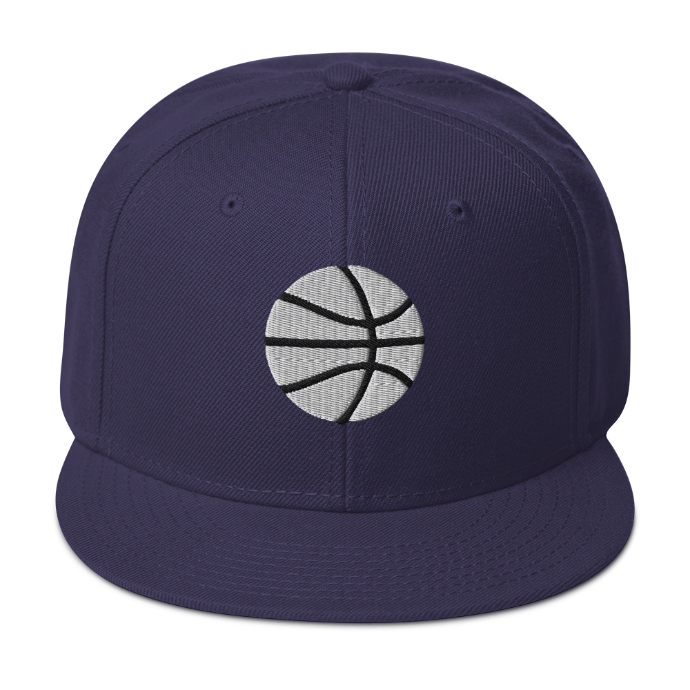 Simple White & Orange Basketball Hat