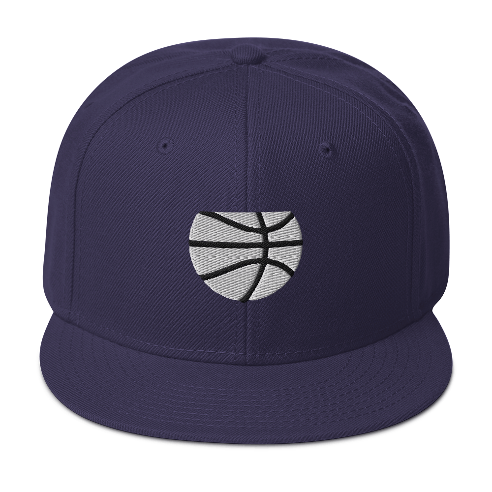 Simple White & Orange Basketball Hat