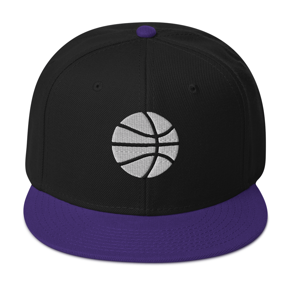 Simple White & Orange Basketball Hat