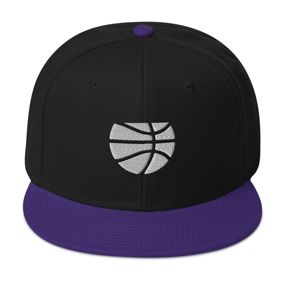 Simple White & Orange Basketball Hat