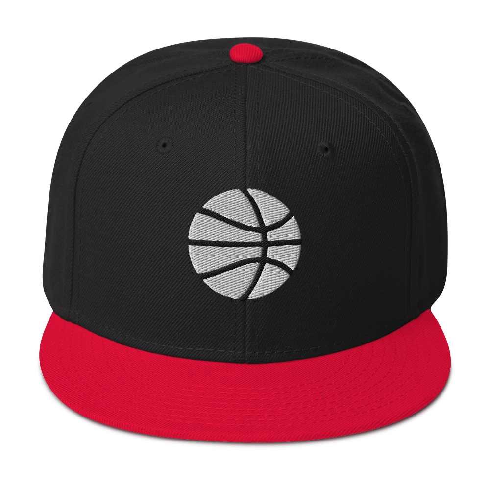 Simple White & Orange Basketball Hat