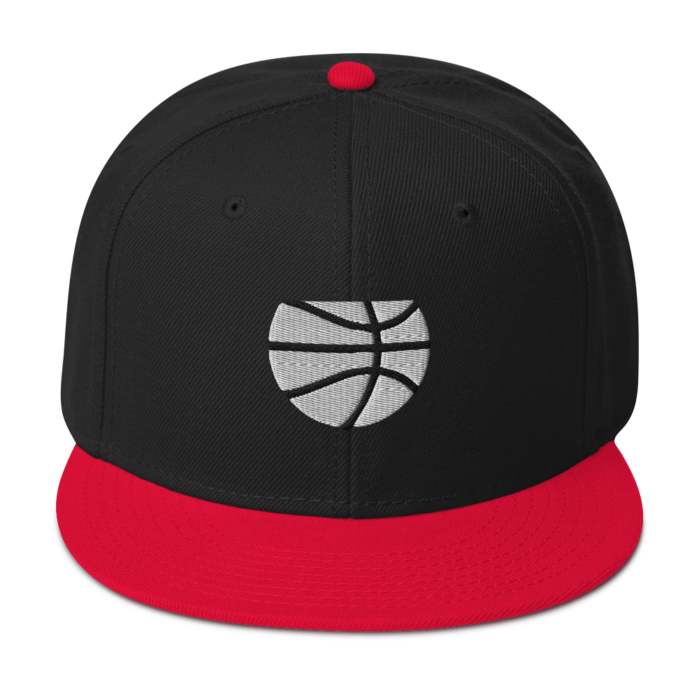 Simple White & Orange Basketball Hat